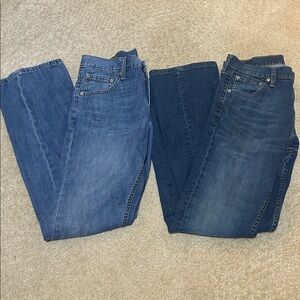 Bundle 2 Men’s Levi’s 527 Slim Bootcut Jeans 30 x 32